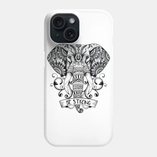 Mandala elephant - Be Strong Phone Case