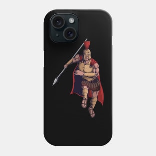 Spartan Warrior run to war Phone Case