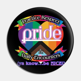 Pride: Practice Respect in Daily Encounters Pin