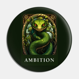 Enchanting Ambitions: Serpent House Pride Art Pin