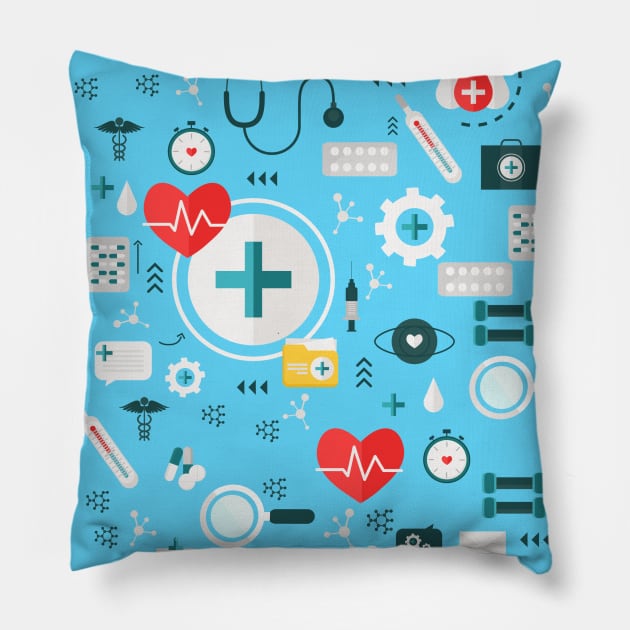 Nursing Pattern Pillow by aquariart