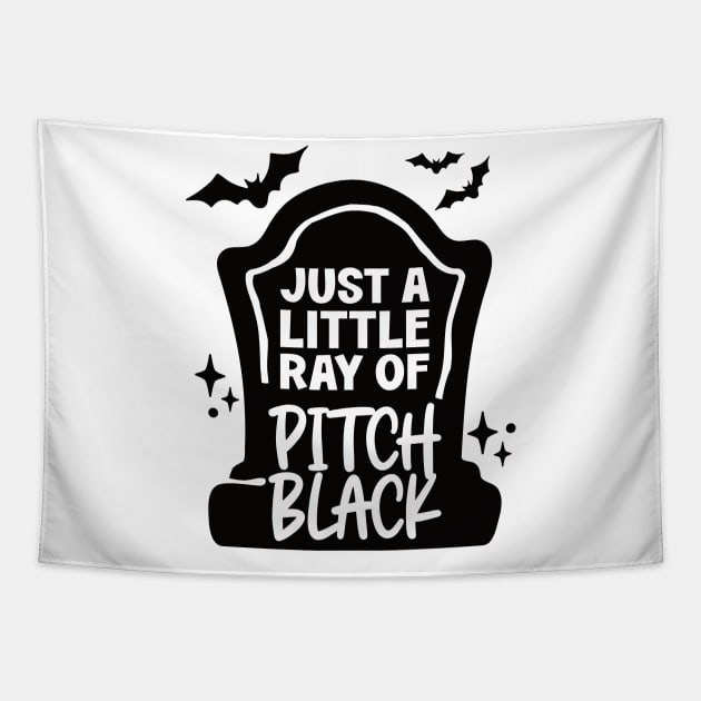 Just a little ray of pitch black Tapestry by Evyspace