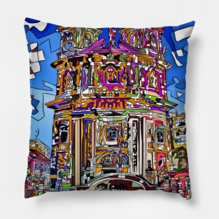 La Peregrina, Pontevedra pictures of Galicia, Urban Sketchers Pillow