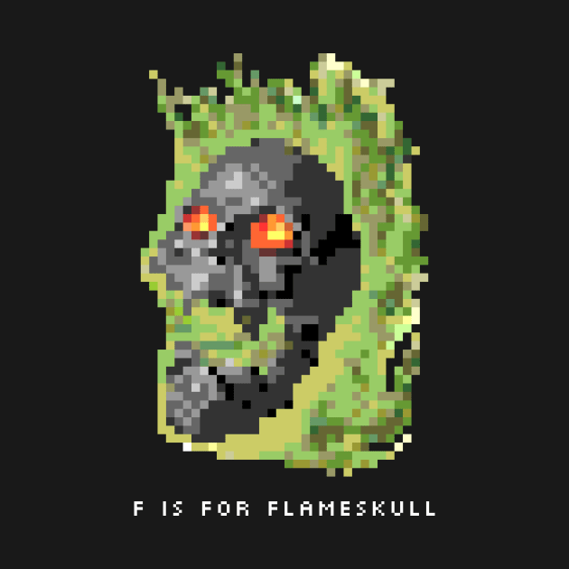 F is for Flameskull by ClarkStreetPress