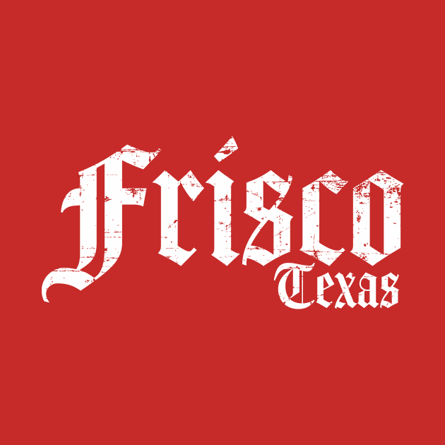 Frisco Texas White Distressed by Fresh Fly Threads