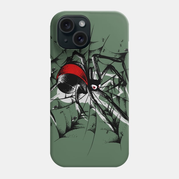 Black Widow Spider Phone Case by Buy Custom Things