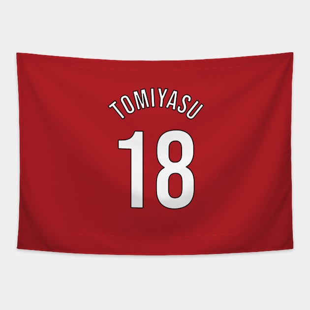 Tomiyasu 18 Home Kit - 22/23 Season Tapestry by GotchaFace