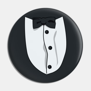 Customizable Tuxedo Shirt – Pick Your Bowtie & Button Colors Pin