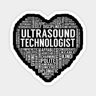 Ultrasound Technologist Heart Magnet