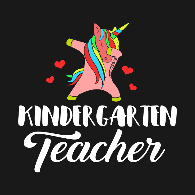 'Dabbing Unicorn' Cute Kindergarten Teacher Gift by ourwackyhome