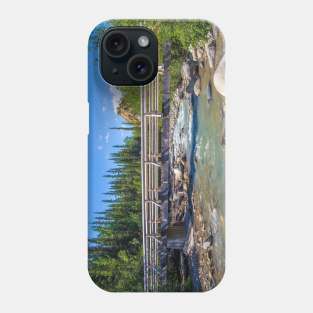 USA. Alaska. Denali National Park. Bridge. Phone Case