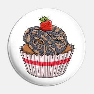 ball python snake cupcake Pin