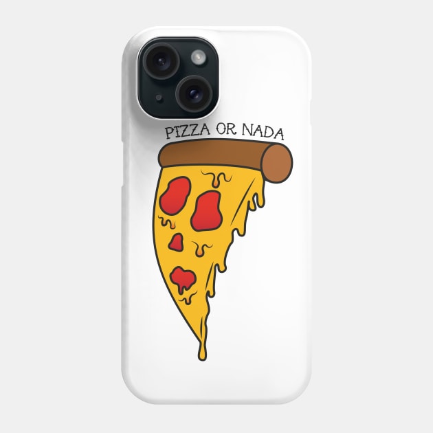 Cheezy pizza skull - Pizza or nada Phone Case by LauralineM