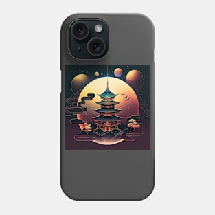 Japanese Temple Tokyo  Asian Inspired Retro Japan Phone Case