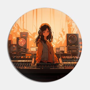 Lofi Girl In The Studio Deep House Pin