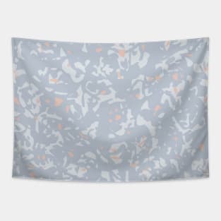 Abstract texture Blue Plein Air and Pale Dogwood salmon Tapestry