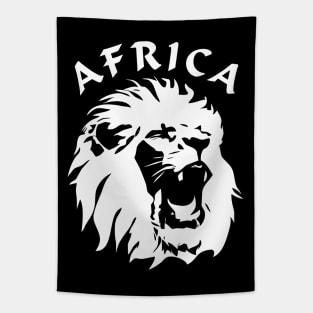 Roaring Lion Face | Africa Tapestry