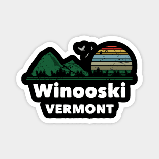 Mountain Sunset Flying Birds Outdoor Winooski Vermont Magnet