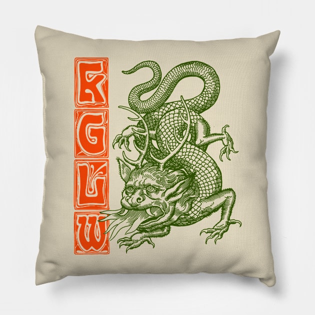 King Gizzard Lizard Wizard Pillow by Moderate Rock