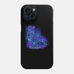 Cute Cat Constellation with Paint Splatter Phone Case