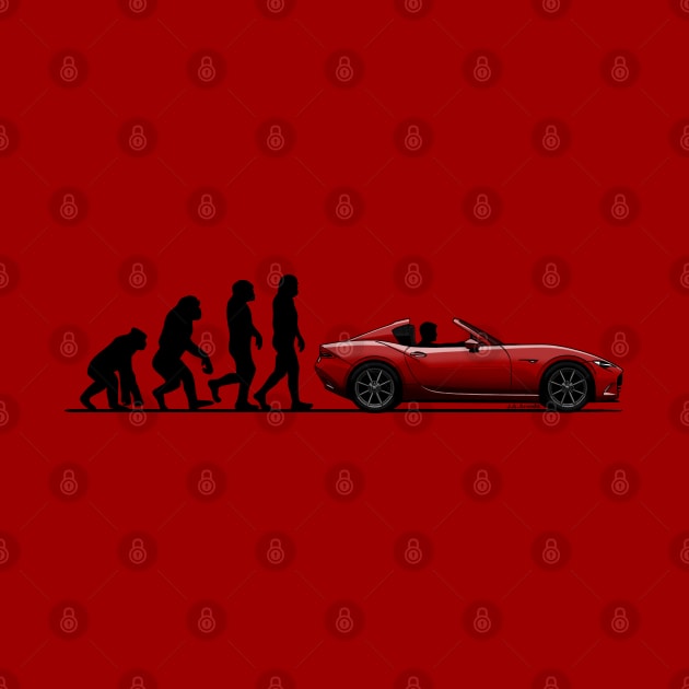 The evolution from monkey to the coolest driver! by jaagdesign