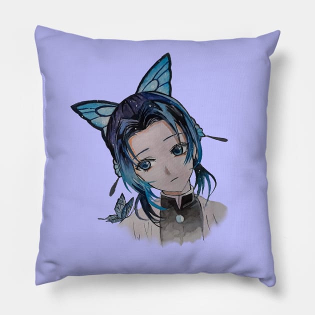 Shinobu Kochou Pillow by ss_art1