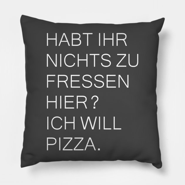 Ich will Pizza Pillow by ELLIPSIS