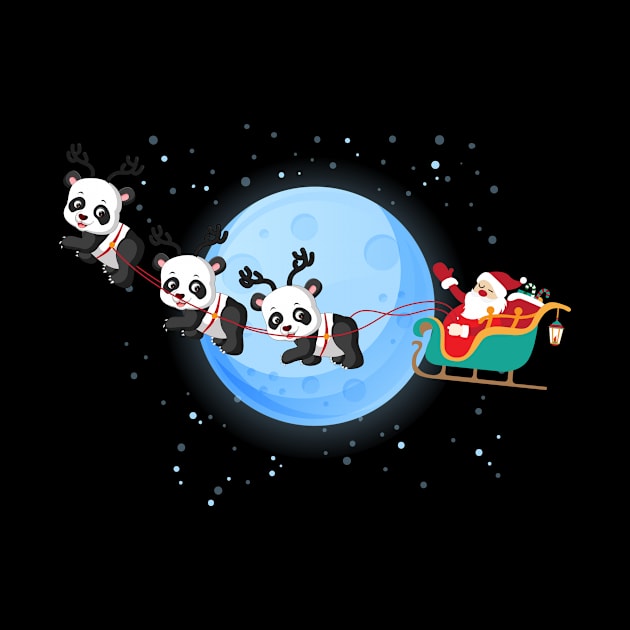 Santa Claus Riding Panda by Skylane