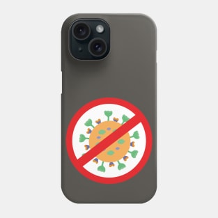 Say no to covid, get vaccinated now Phone Case