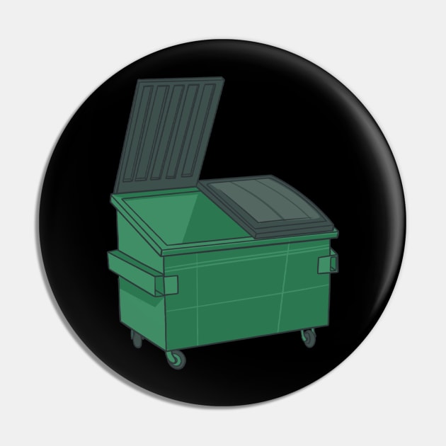 Dumpster Rubbish Bin Pin by fromherotozero