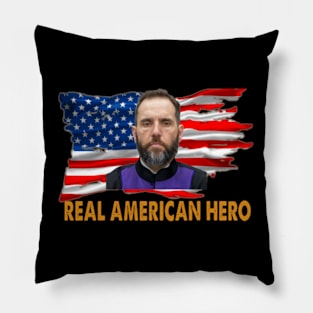 US Flag Jack Smith Real American Hero Vintage Pillow