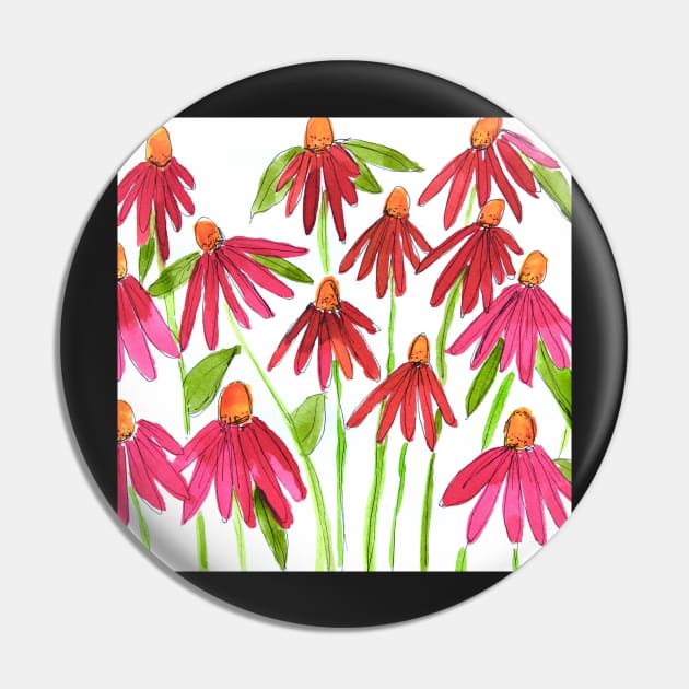 Pink Echinacea Cone Flowers Pin by MyCraftyNell