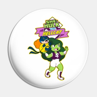 She-Hulk and Hellcat Pin