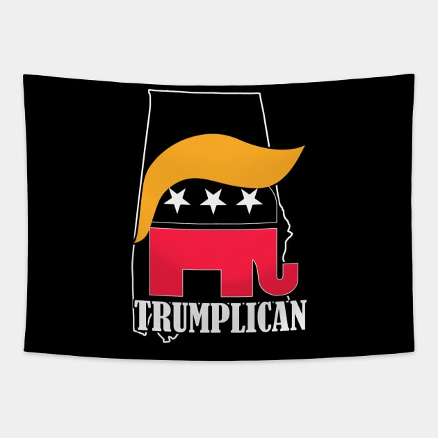 Trumplican - Donald Trump Tapestry by fromherotozero