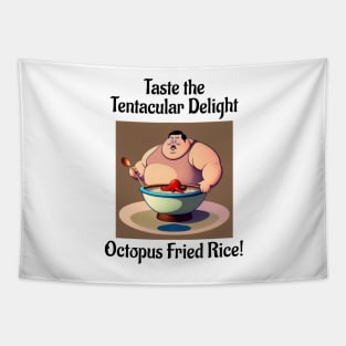 Octopus Fried Rice Tapestry