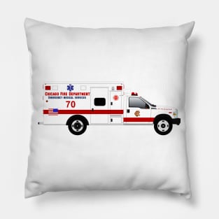 Chicago Fire Department Ambulance Pillow