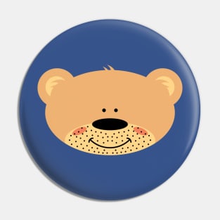 Teddy bear unshaved Pin