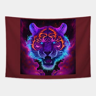 Tiger - Cosmic Clouds Series Tapestry