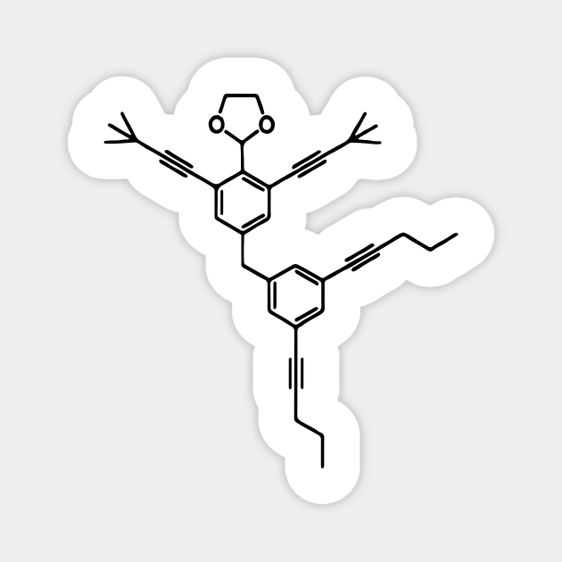 Dancing Molecule carbon Benzene. Physics Maths. 2(2,5Bis(3,3
