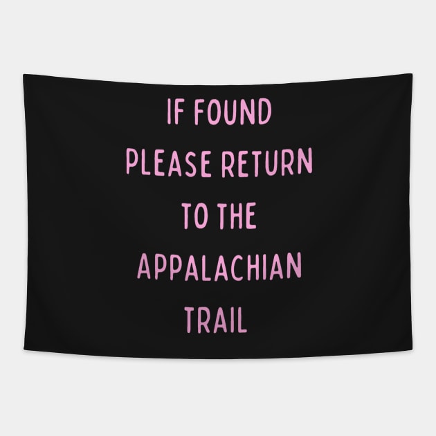 Funny If found please return to the Appalachian trail - Cryptid Tapestry by LukjanovArt