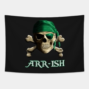 ARR-Ish Irish Pirate Saint Patricks Day Jolly Roger Tapestry