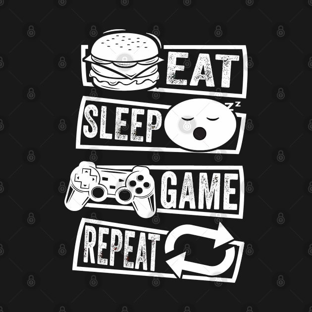 gamer birthday gift eat sleep game repeat by Moe99