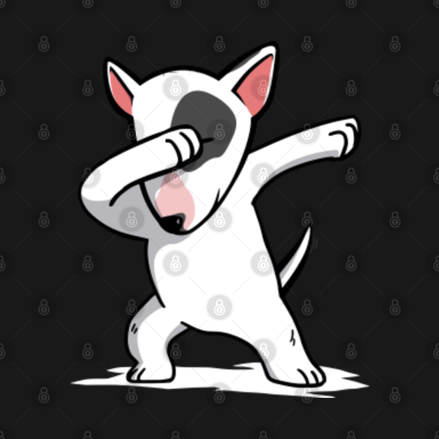 Discover Funny Dabbing English Bull Terrier - Bull Terrier - T-Shirt