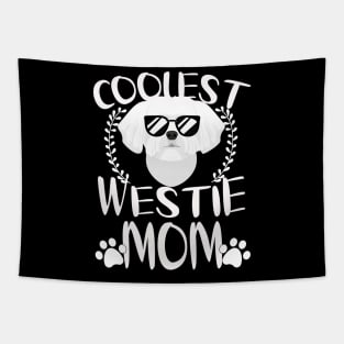 Glasses Coolest Westie Dog Mom Tapestry