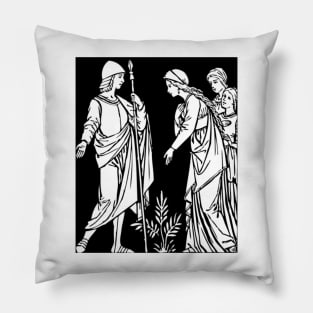 Soldier and Maidens Pillow