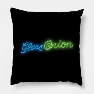 Glass Onion Neon Bar Sign Pillow