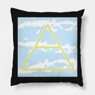 Cloudy Air Alchemy Symbol Pillow