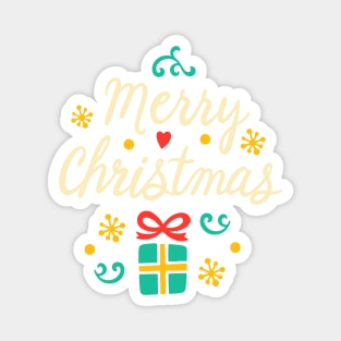 Hand drawn christmas wishes lettering Magnet