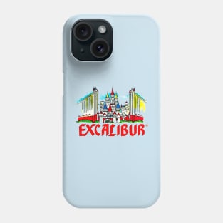 Excalibur Las Vegas Hotel Casino Retro Vintage Phone Case