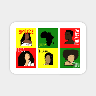 Pageant Queens, Black History Month Design Magnet